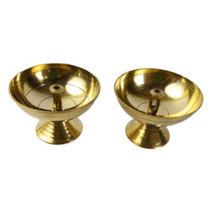 Brass Nanda Diyas Small (1 pair)